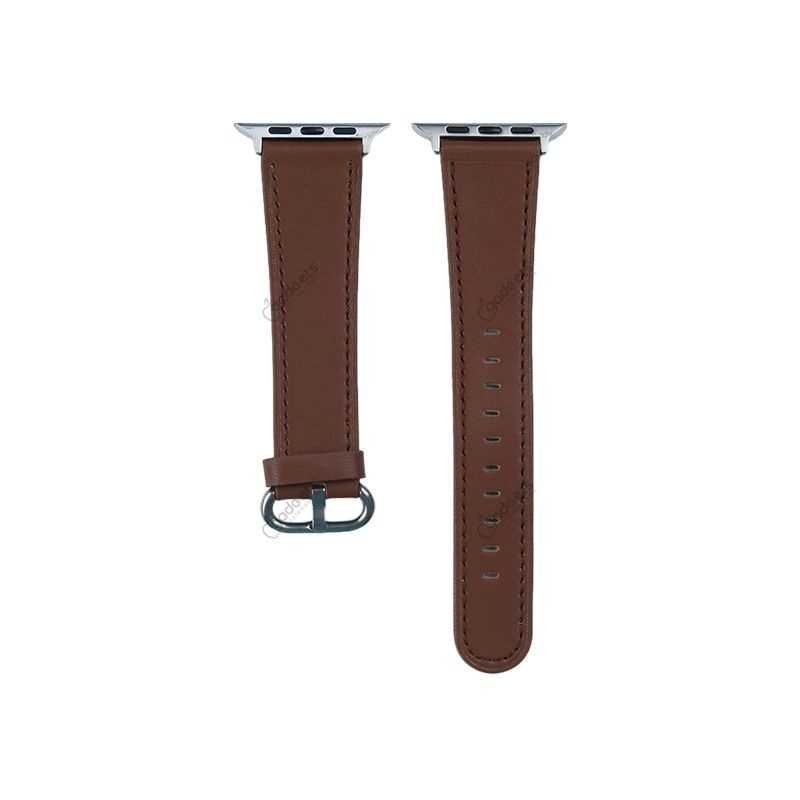 Smart Watch Strap Classic Buckle Genuine Leather Band - 42444549mm